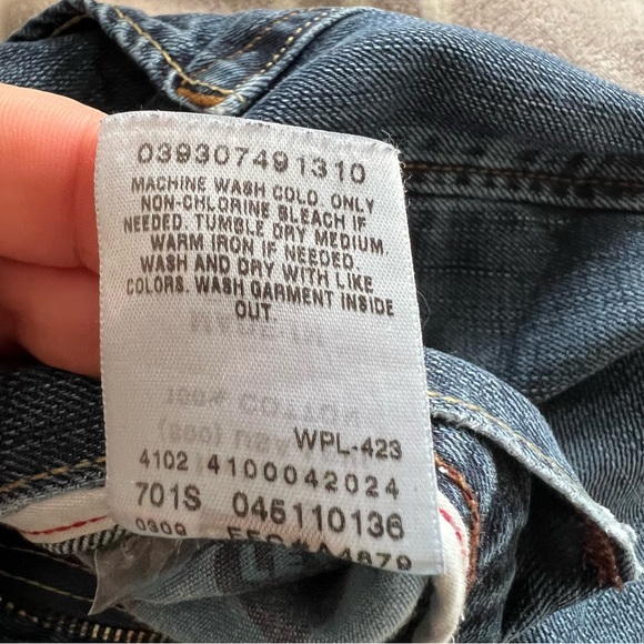 LEVI’S 511™ SKINNY FIT® FLEX MEN'S 100% cotton blue JEANS size 29W 32L - Picture 14 of 16